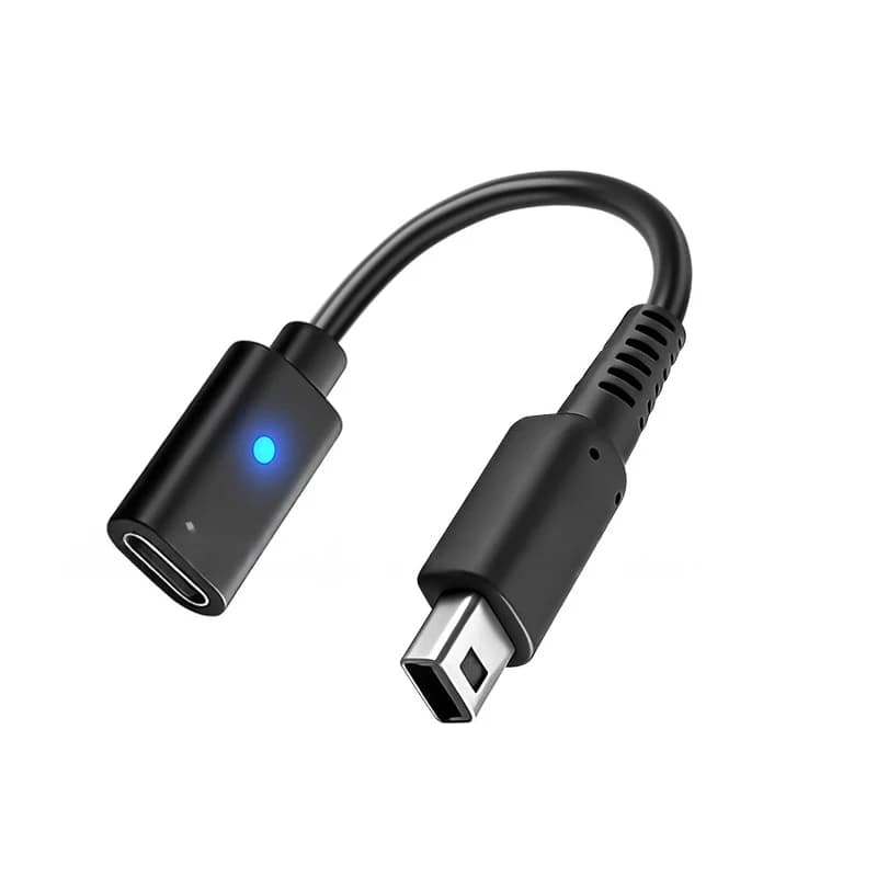 USB C Adapter Cable Female for Reloading NDSI 3DSLL XL, Power Adapter Cable for Nintendo Game Console