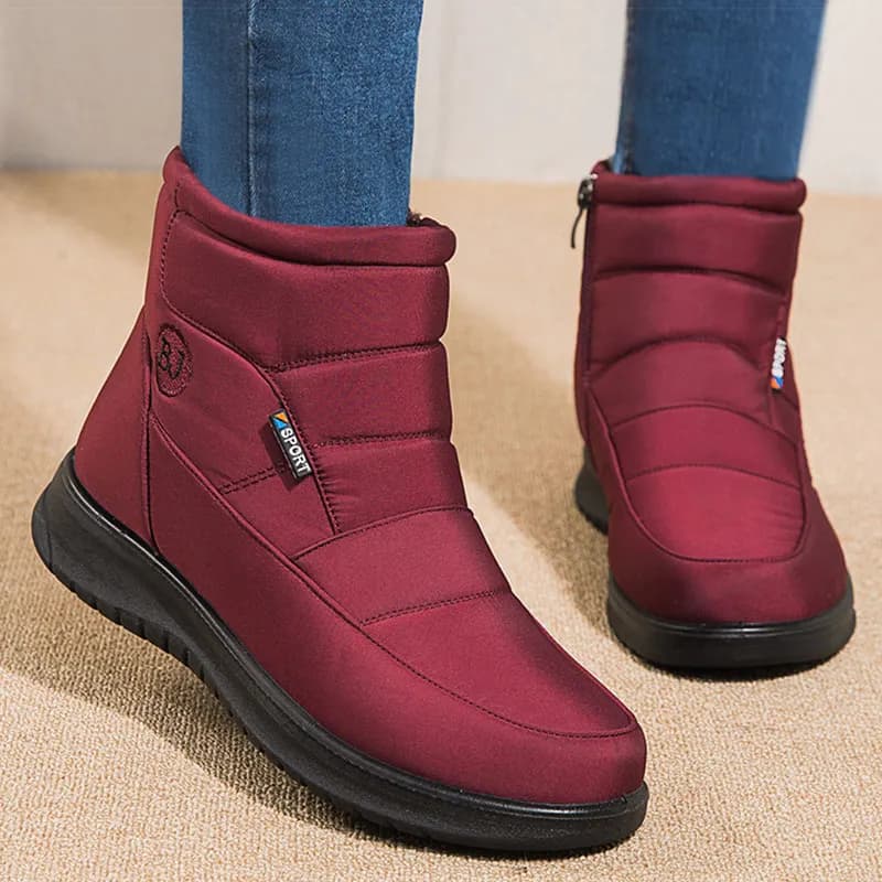 Stivali da donna Stivali di pelliccia impermeabili per la neve Scarpe invernali Donna Casual Gomma Botas Mujer Stivali invernali moda Stivaletti da donna