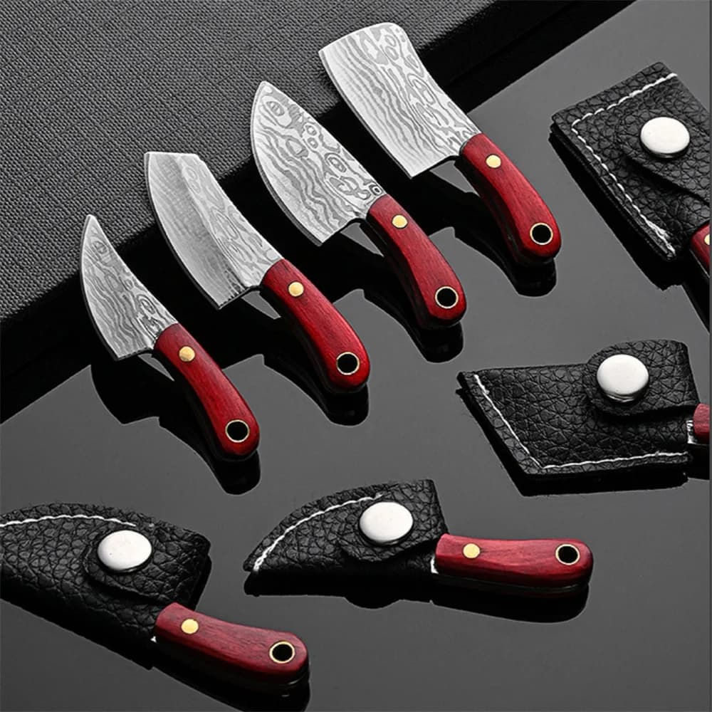 Portachiavi portatile mini coltello da cucina Strumenti di sopravvivenza multifunzione per esterni Acciaio inossidabile Scatola di sicurezza per autodifesa Regalo