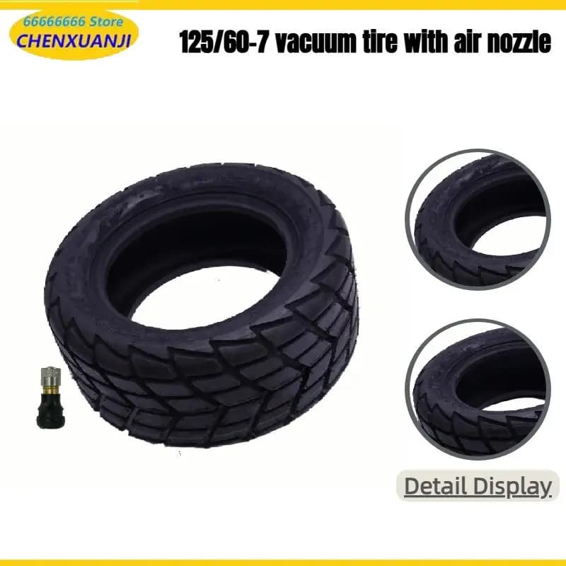 High quality thickened electric scooter tyre 125/60-7 tubeless tyre 13x5.00-7 wide vacuum tyre replacement part