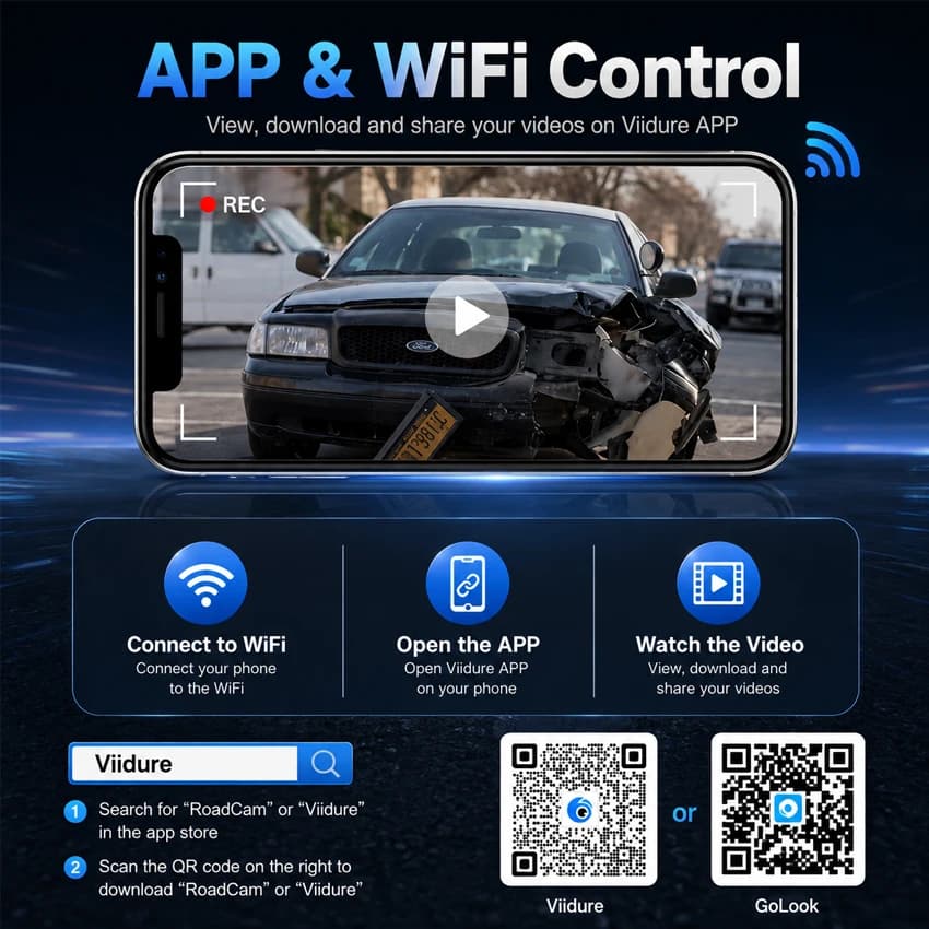 For BMW X4 G02 F26 2019-2023 Front and Rear 4K HD Plug & Play Dash Cam Camera Recorder Dashcam WIFI Car Dvr Recording Devices