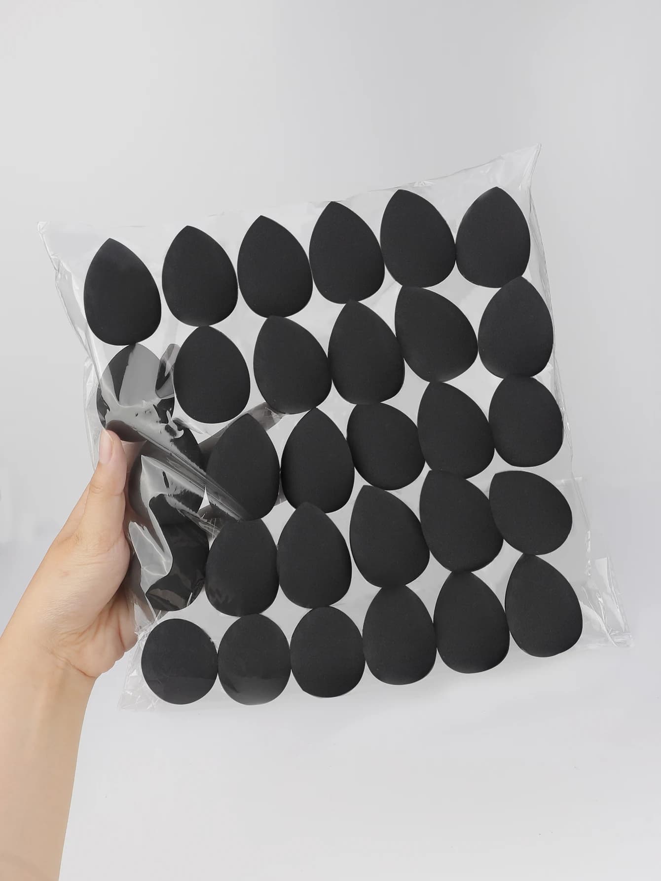 Black Mini Makeup Sponge, Small Beauty Sponge Blender Set for Foundation, Powder, Concealer Highlight and Eye Shadow Super Soft