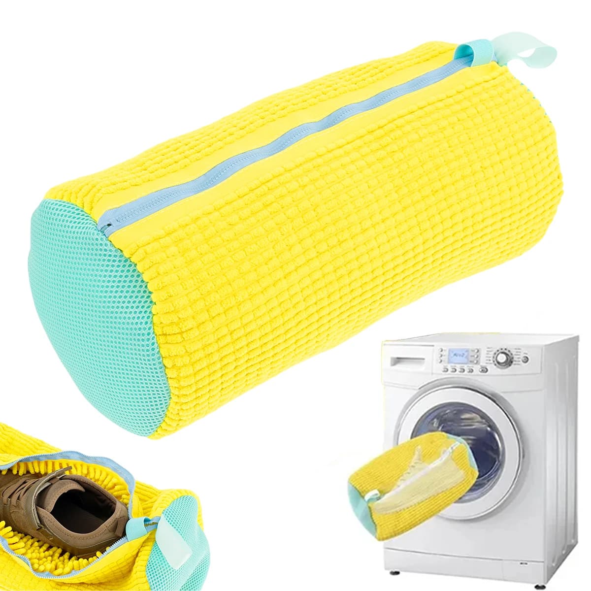 1/2PCS Shoe Washing Bag Cotton Laundry Net Fluffy fibers Easily remove dirt Shoes Washing Bags Anti-deformation Organizer