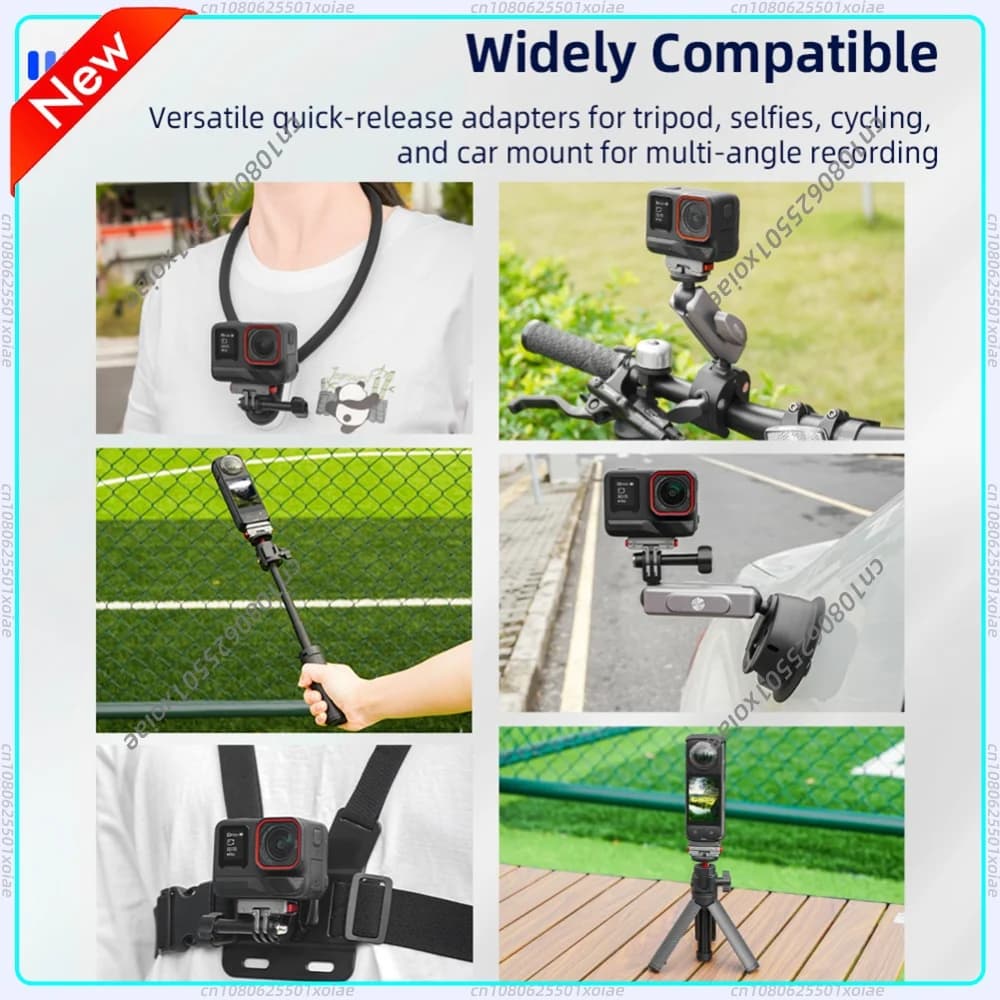 Quick Release Magnetic Adapter Base Mount 1/4 Screw Action Camera Tripod Adapter Mount Plate for Ace Pro 2/Ace Pro/Ace