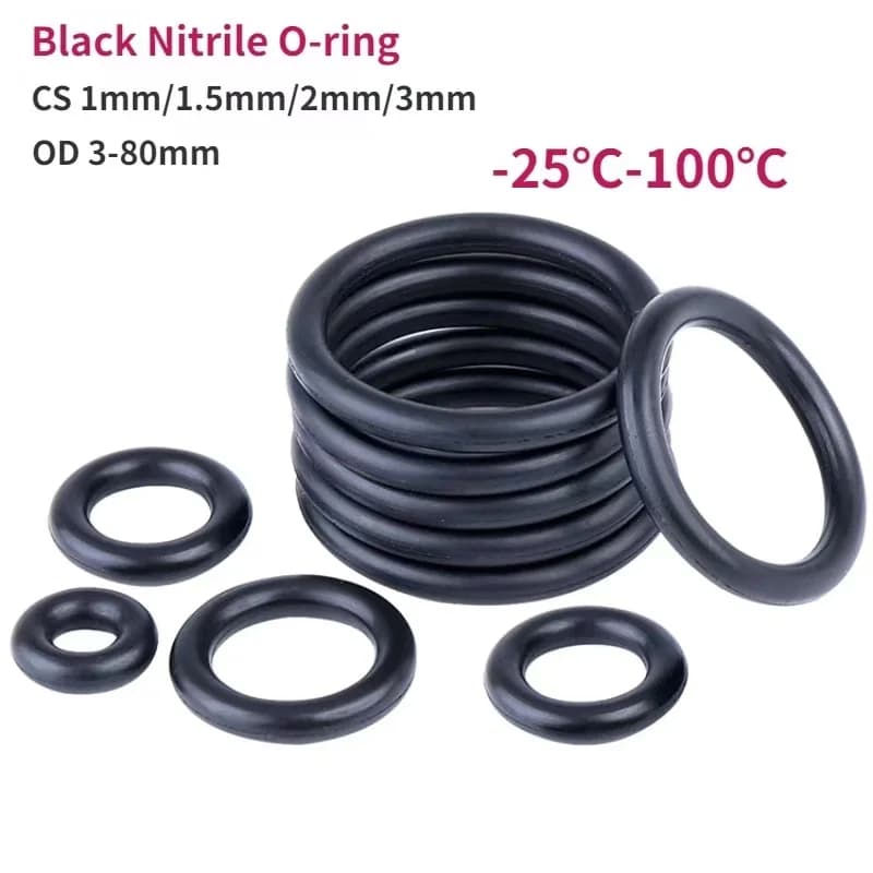 Set Anelli O in Gomma Nitrilica 18 Misure Resistente allolio e acqua Alta pressione Guarnizione di tenuta rotonda accessorio universale per riparazioni auto idraulica macchinari industriali tubi apparecchiature meccani