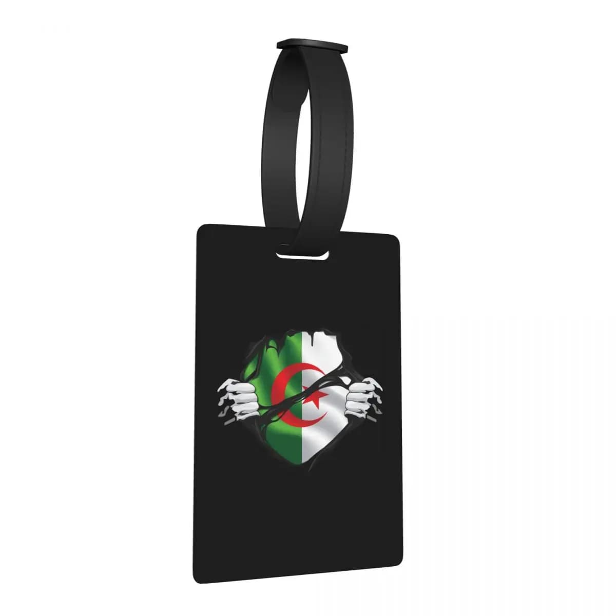 Etichette per Bagagli con Bandiera Algerina, Accessori per Valigie, Targhette da Viaggio con Spazio per Nome e Indirizzo