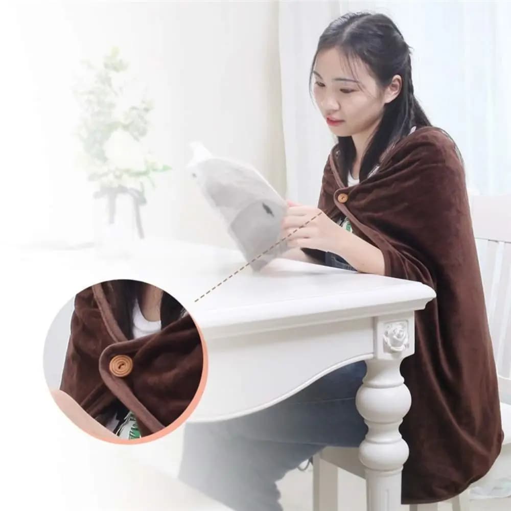 Scialle riscaldato USB portatile Coperta riscaldata elettrica morbida e calda Comoda coperta calda a riscaldamento rapido Forniture invernali