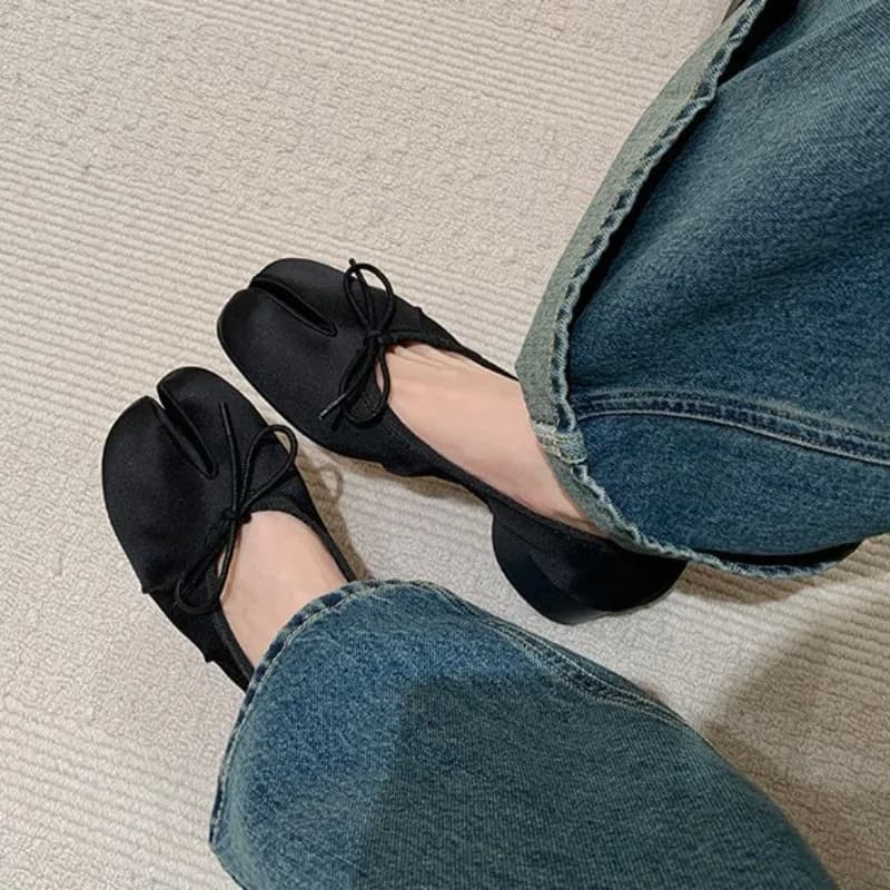 Scarpe Basse Mary Jane Vintage da Donna con Punta Divisa, Mocassini in Pelle con Suola Morbida, Scarpe da Passeggio Quotidiane da Donna, Sandalias De Mujer