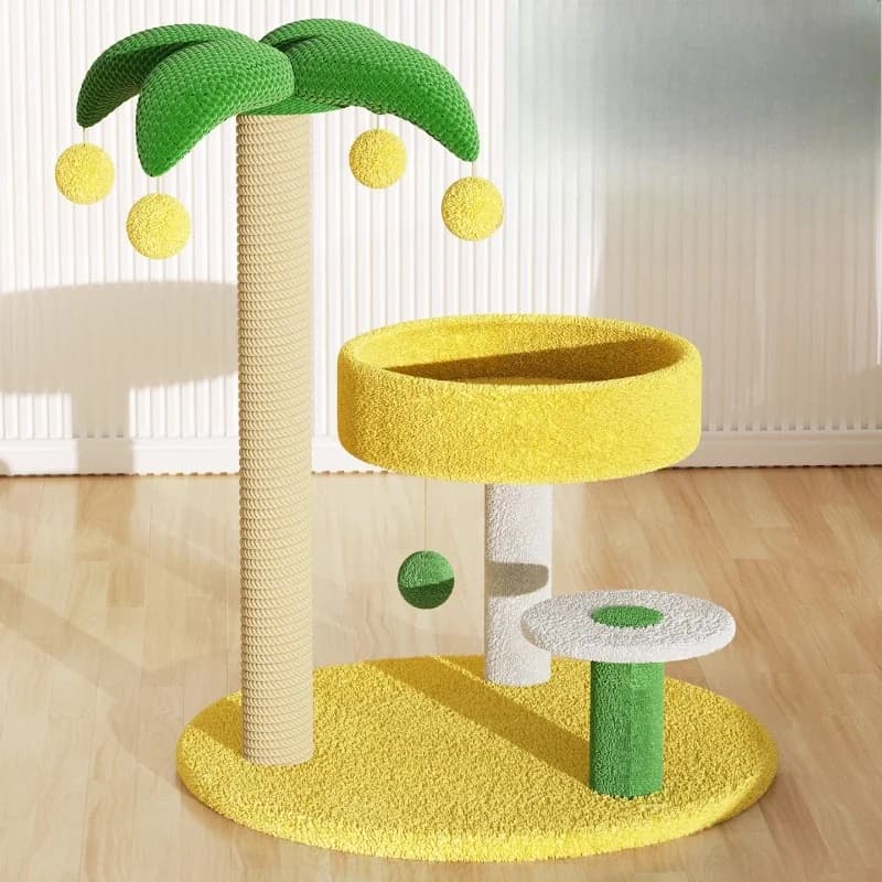 Cat litter cat tree integrated cat scratching column kitten toys