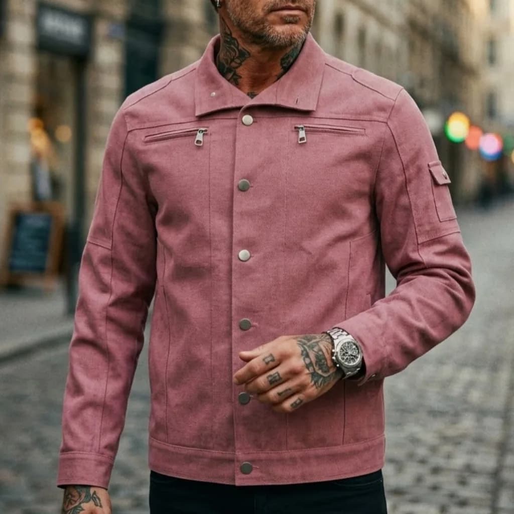 New Spring Fashion Casual Long Sleeve Turn-down Collar Single Breasted Solid Color Slim Fit Demin Jacket,5 Colors