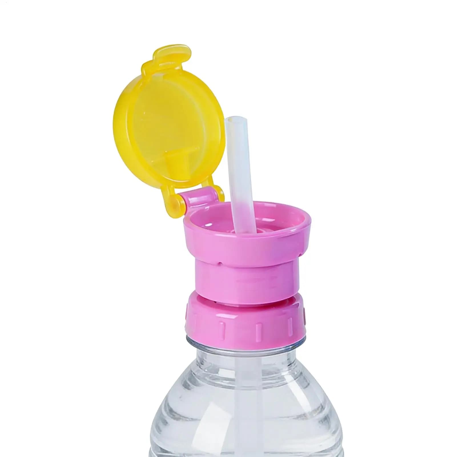 1 Pezzo Tappo Universale per Bottiglia d'Acqua per Bambini, Strumento Portatile Anti-Goccia per Bere, Tappi per Bottiglie d'Acqua per Succhi, Feste, Viaggi, Campeggio