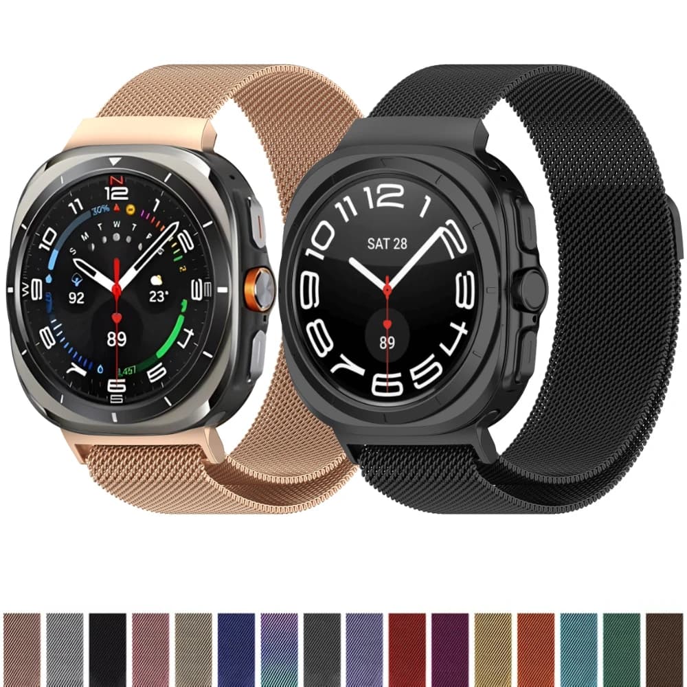 Milanese Strap for Samsung Galaxy Watch Ultra (2025) 47mm Stainless Steel No Gaps Magnetic Bracelet for Galaxy Watch Ultra Band