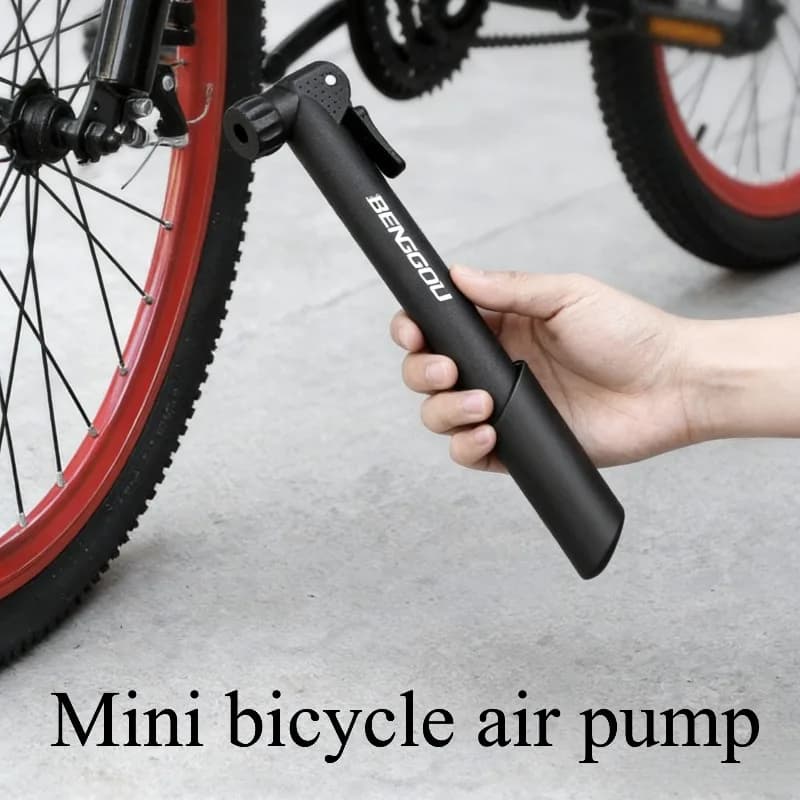 Mini Pompa per Bicicletta 80 PSI con Doppia Valvola Schrader Presta, Gonfiatore per Pneumatici Bici da Strada, Mountain Bike e Palloni