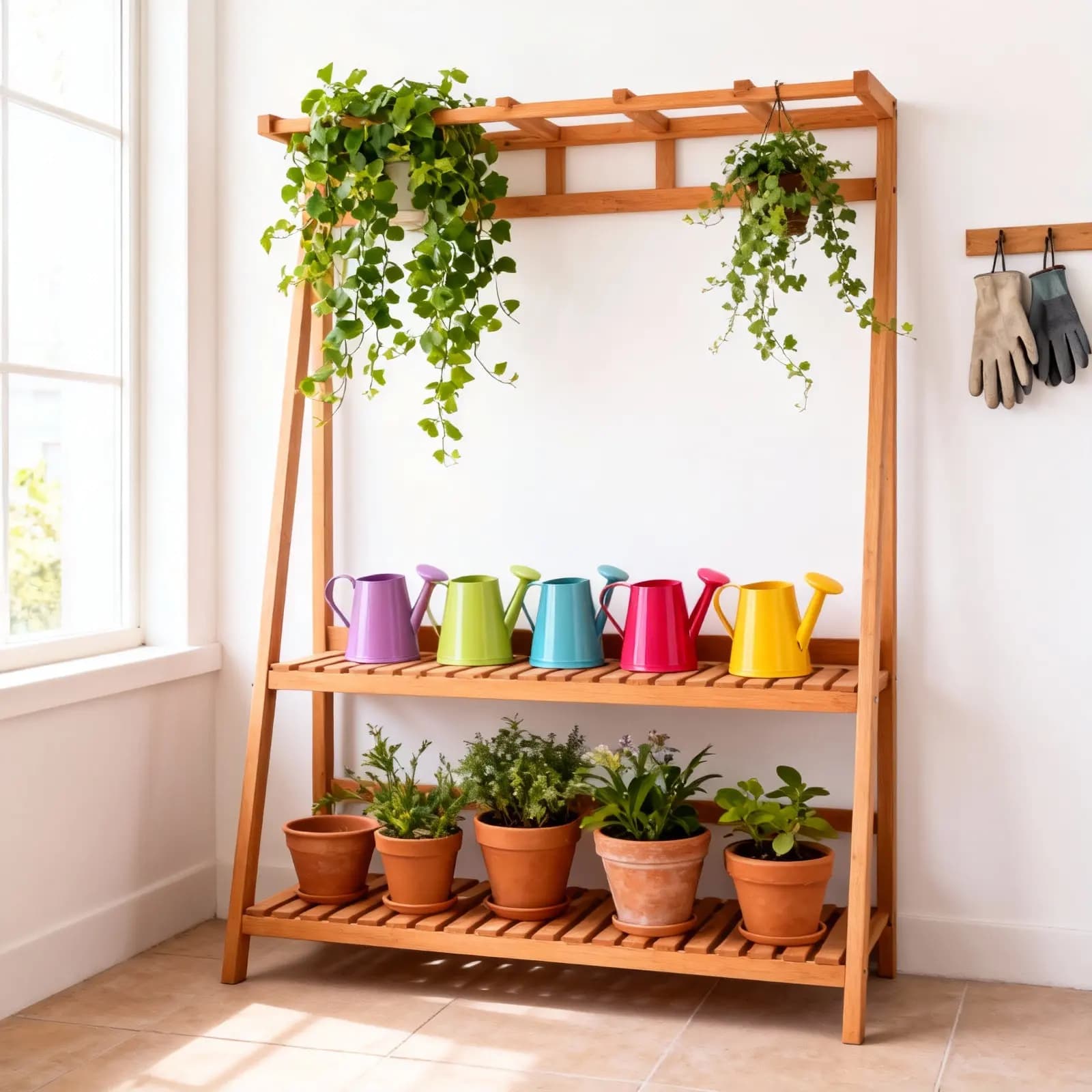 5Pcs Mini Watering Can Small Metal Water Pot for Kids Indoor Outdoor Gardening Efficient Plant Watering Container
