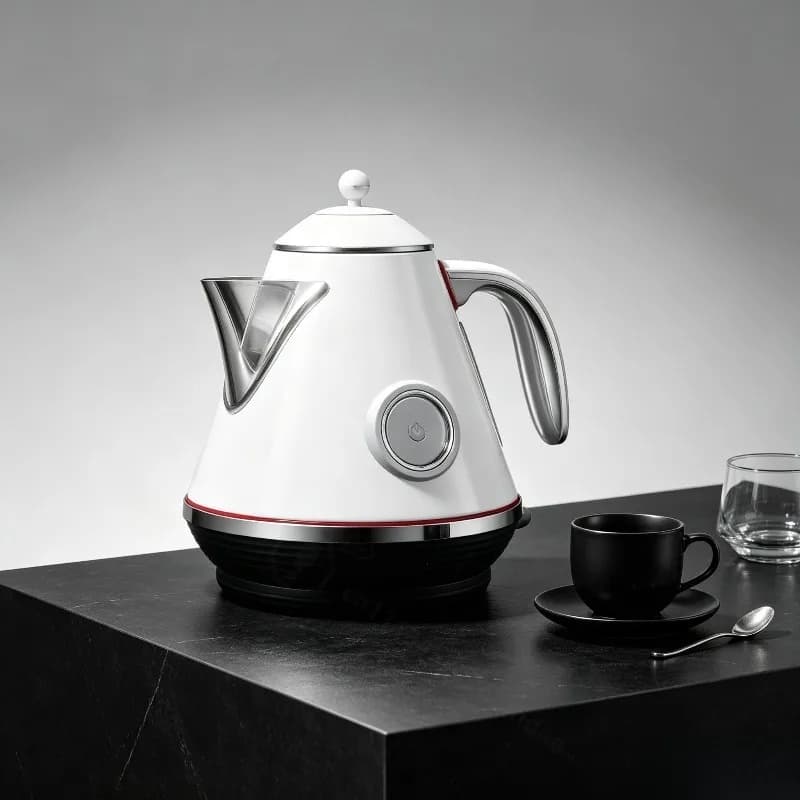 Light Luxury Retro Electric Kettle With Temperature Display Household Water Heating Electrical Appliance