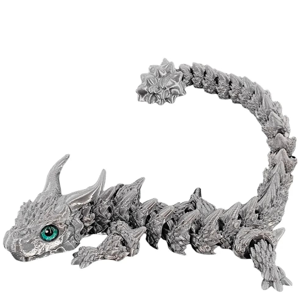 Simulated Eye 3D Printed Dragon Chinese Dragon Laser 3D Printed Diceratops Dragon All-in-one Molding Rotatable