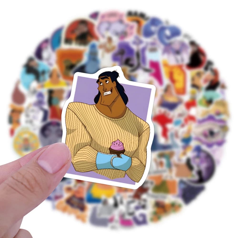 10/30/50/110pcs Funny Disney Anime The Emperor New Groove Stickers Cute Cartoon Decals Toy DIY Laptop Suitcase PVC Sticker Gift