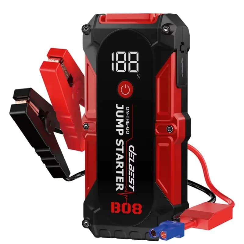 2-In-1 Car Savior: Jump Starter + Dual Port High-Speed Charging Station