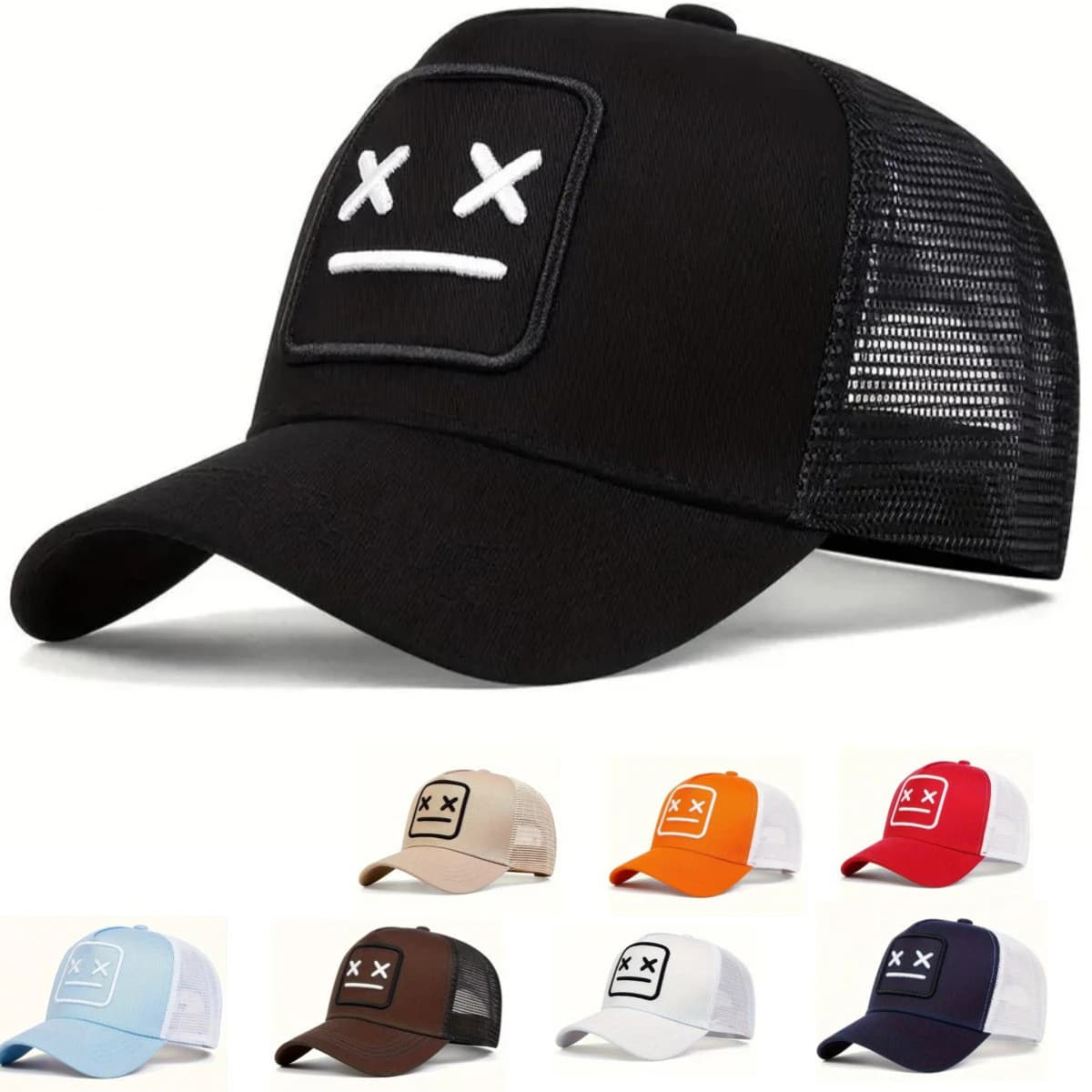 Baseball caps with embroidery XX unisex 1 piece Berretto hip-hop Adjustable casual hats for spring and summer outdoors Sun protection hat