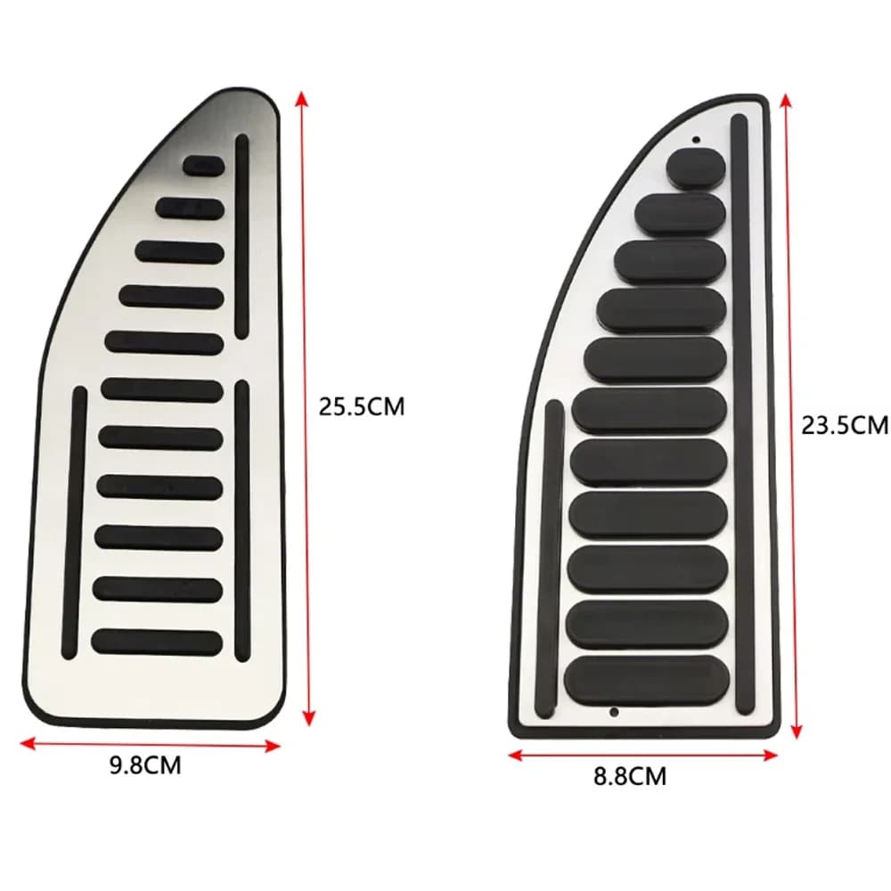 For Ford Focus Fiesta Mondeo Escape S-Max C-Max For Jeep Compass 2017-2020 1Pc Foot Rest Pedals Plate Cover Car Pedal Pads
