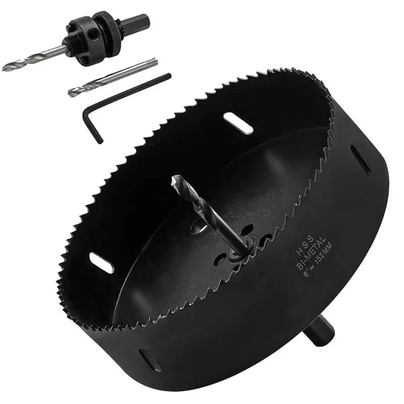 ABHZ-Hole Saw Heavy Duty Bi-Metal HSS: Sega a tazza bimetallica HSS per tavole da cornhole, compensato, ferro e acrilico