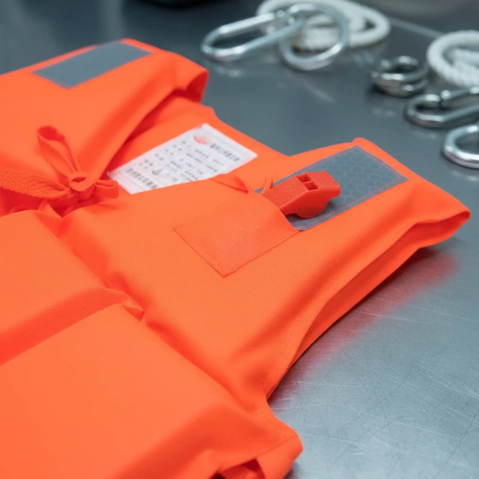 Giubbotto di Salvataggio Portatile per Barche, Gilet di Sicurezza Arancione Leggero ad Asciugatura Rapida per Bambini e Navigazione