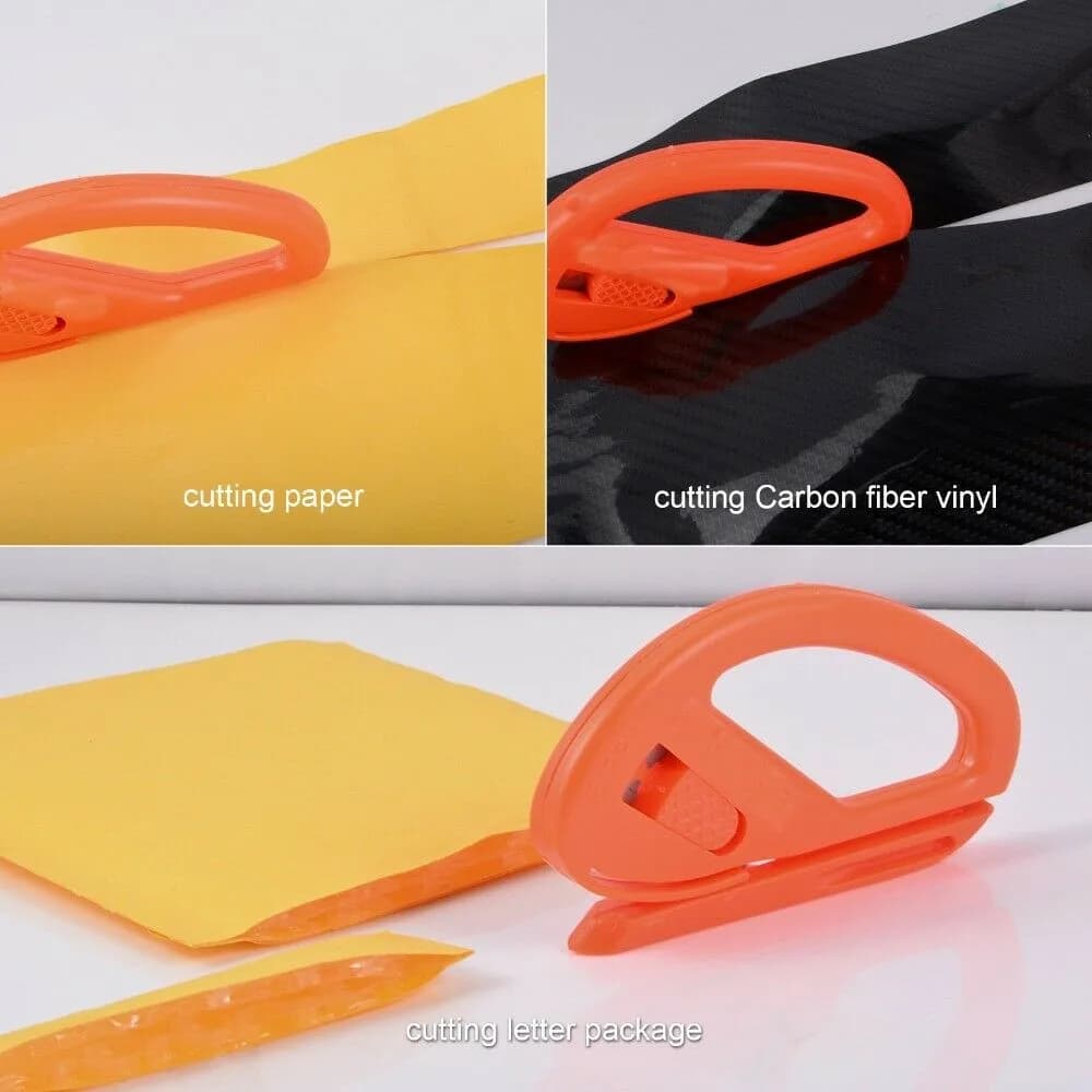 Kit di Strumenti per Oscuramento Vetri Auto e Applicazione Pellicole con Raschietto in Feltro, Raschietto in Lana e Taglierina per Vinile per un'Applicazione Liscia della Pellicola