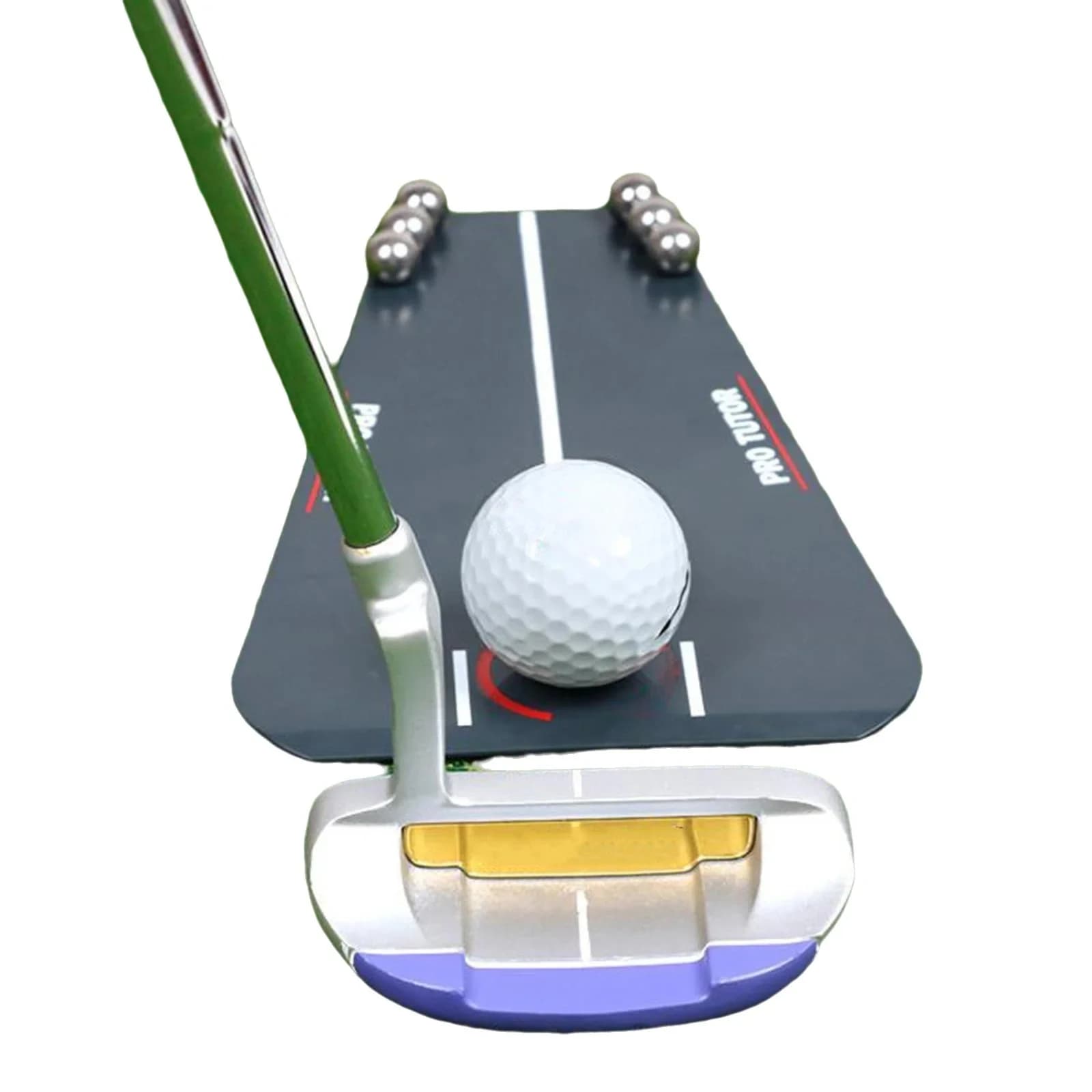 Tutor portatile per pratica di golf in acrilico, strumenti per l'allenamento con specchio per principianti, bambini, adulti, assistente per l'allenamento del golf Golf Pu