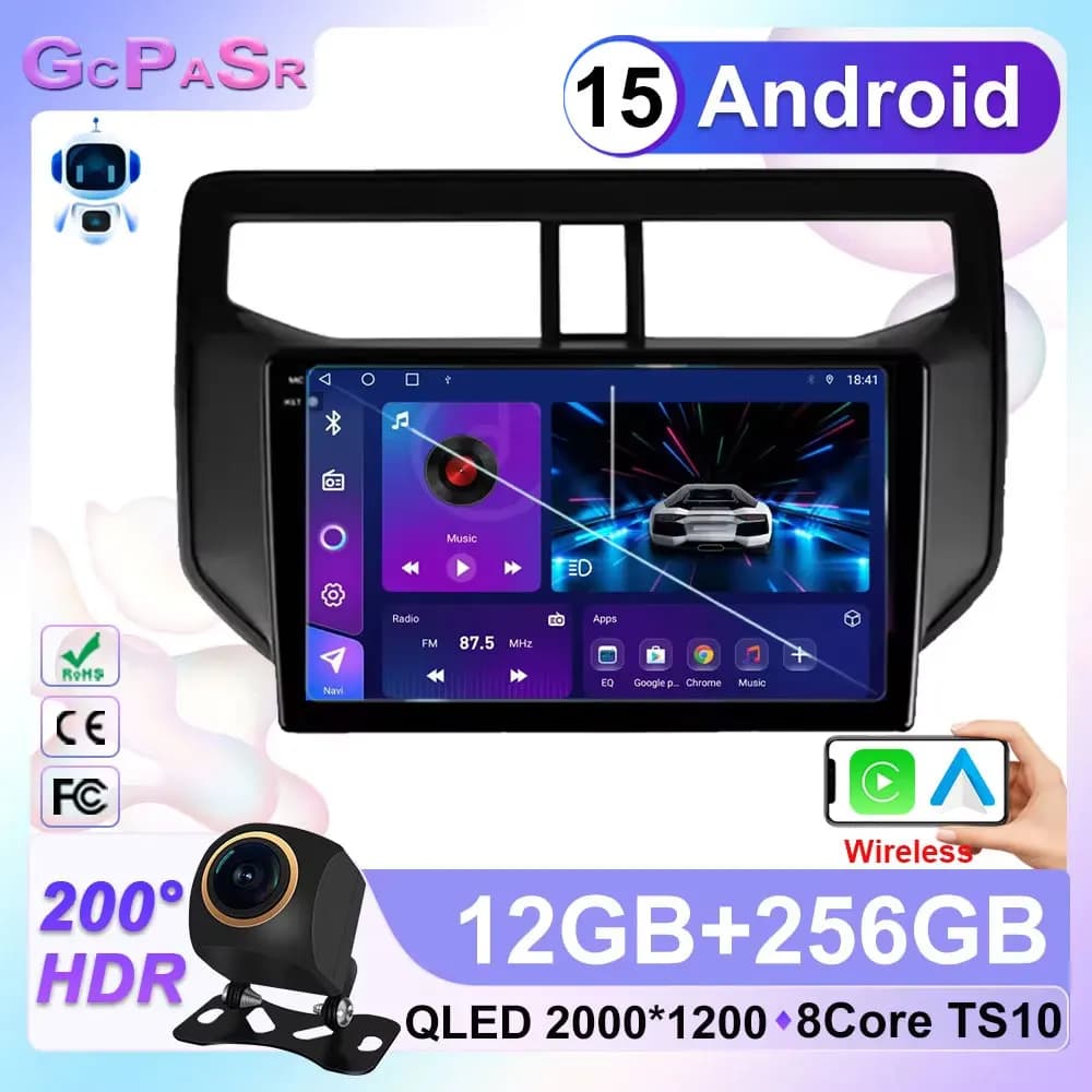 Android 15 Per Toyota Rush Daihatsu Terios 2017 2018 2019 2020 WIFI 5G Carplay Radio de coche navigazione GPS Lettore Multimediale