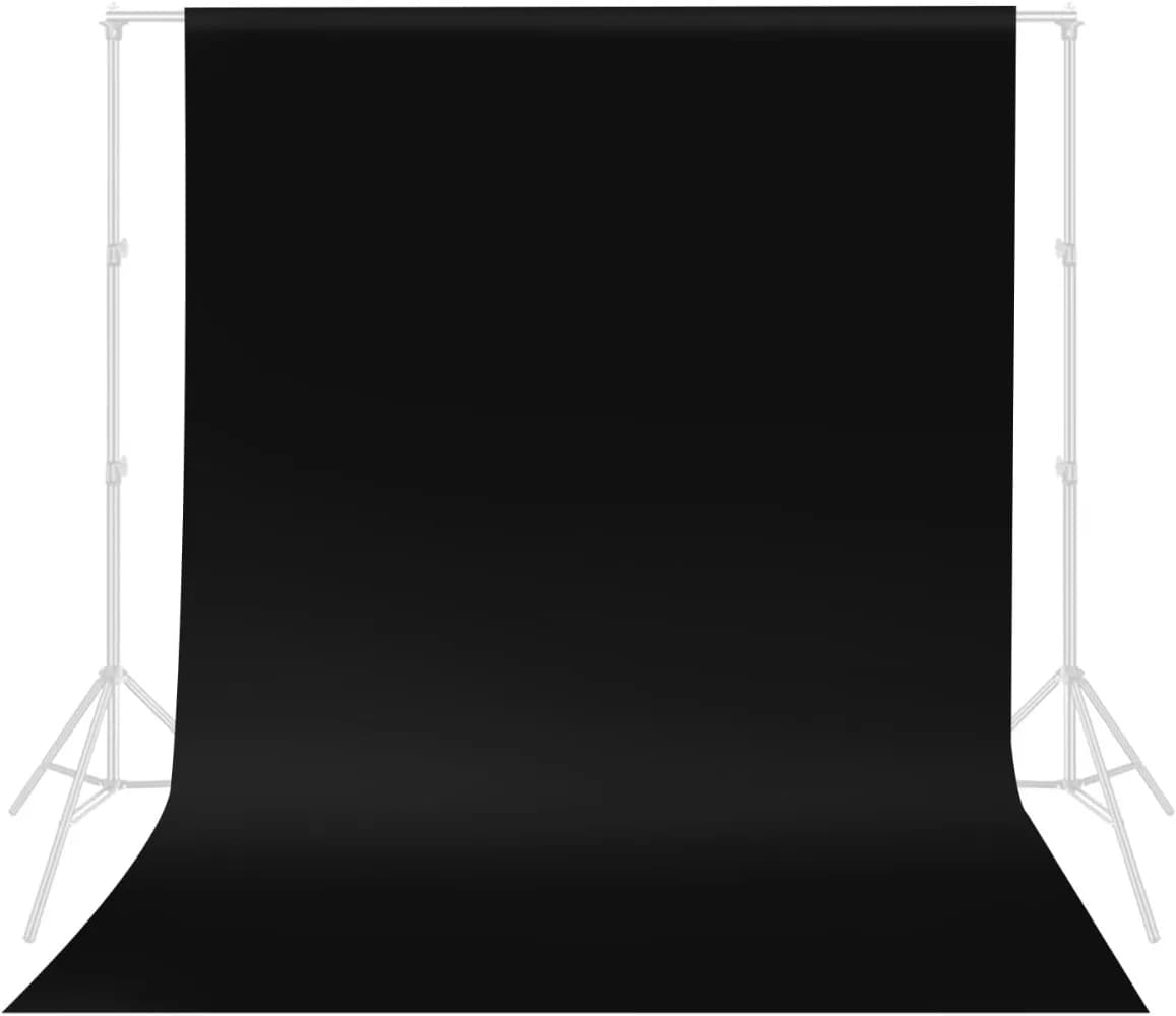 Sfondo nero per la fotografia Sfondo nero puro Tenda Schermo pieghevole senza soluzione di continuità per servizio fotografico Ritratto Video Studio