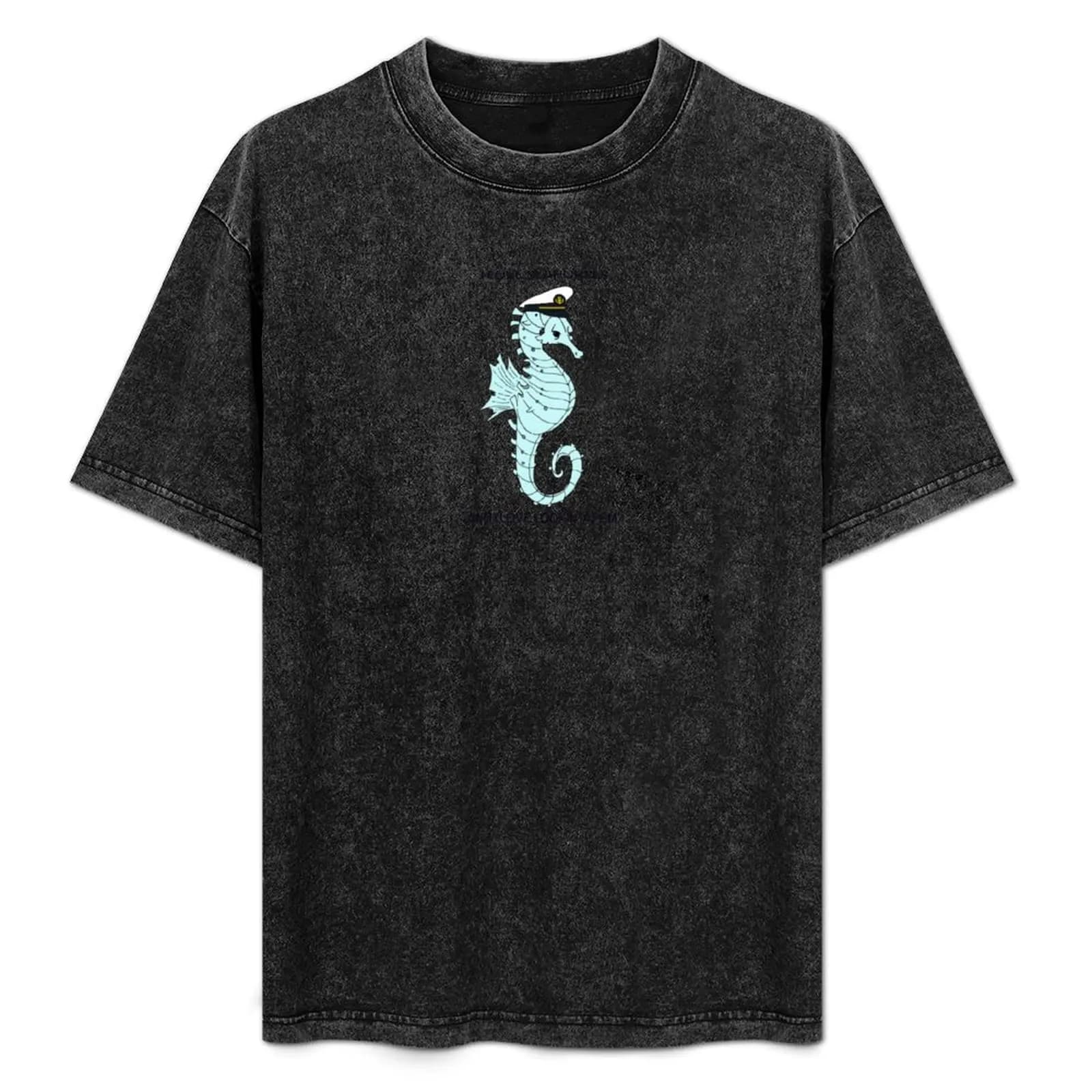 T-shirt Seahorse Love, maglietta estiva leggera e casual