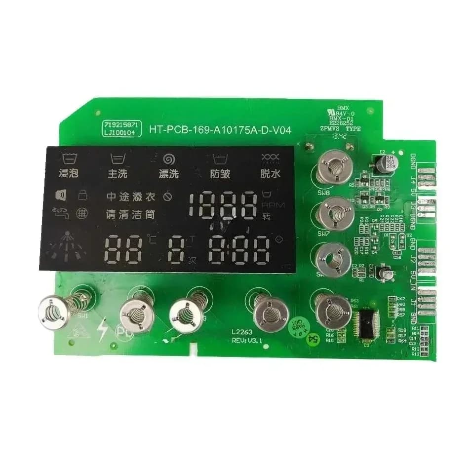 Tuyagood Per Lavatrice HT-PCB-169-A10175A-PC-V04 Tabellone A10175A-D-V04 Buon Funzionamento Alexa Google Assistant