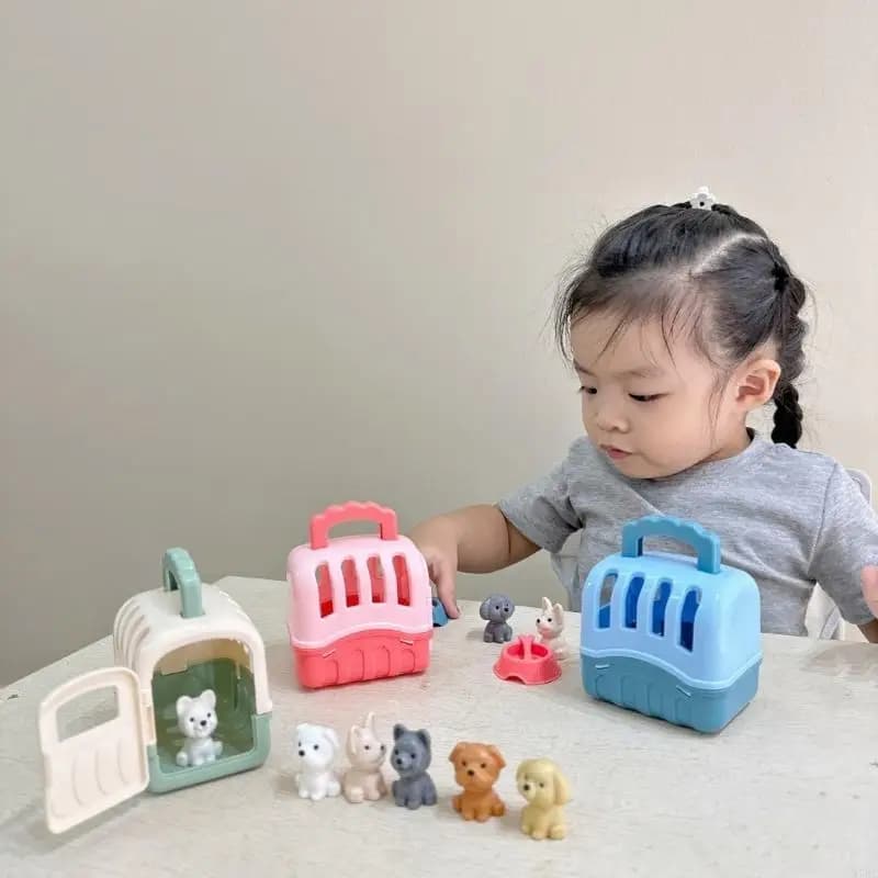 97BC Interazione PretendPlay Set per toelettatura del cane Giocattolo per bambini Impara a prendersi cura Simulazione per per
