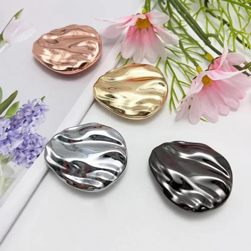 Eco-Friendly Zinc Alloy Solid Perfume Container Empty Rotary Closure Portable Travel Balm Storage Box 1Pcs