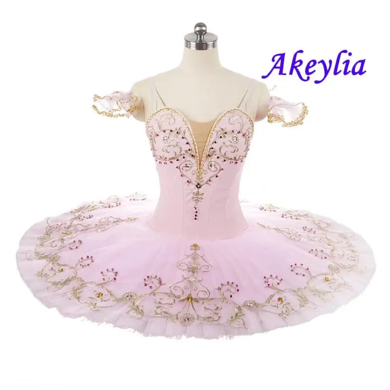 Variazione della Bella Addormentata Costume da balletto per ragazze lilla Tutu di balletto professionale per adulti Pancake Tutu classico Abito bianco 0230D