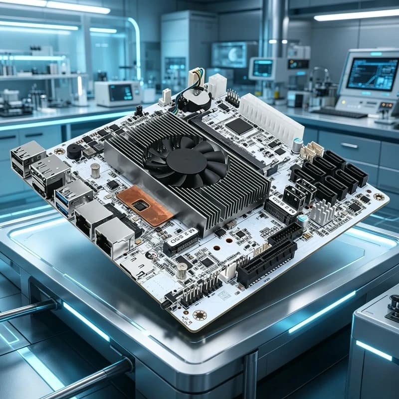 8-Bay NAS Motherboard i5-8265UES Onboard 8SATA Dual M.2 Dual Channel DDR4 Industrial Storage Server
