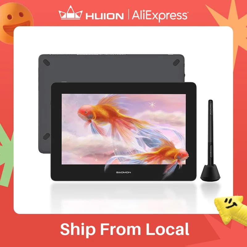GAOMON 11.6 Inch PD1220 Digital Tablet Support for Batteryless Pen Display Support for Mac PC Windows AndroidOS