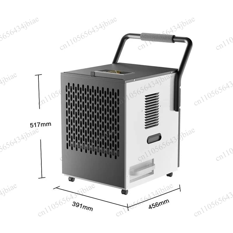 Deumidificatore Commerciale di Grande Capacità, Deumidificatore Domestico da 258L, Deumidificatore Industriale ad Alta Potenza per Magazzini
