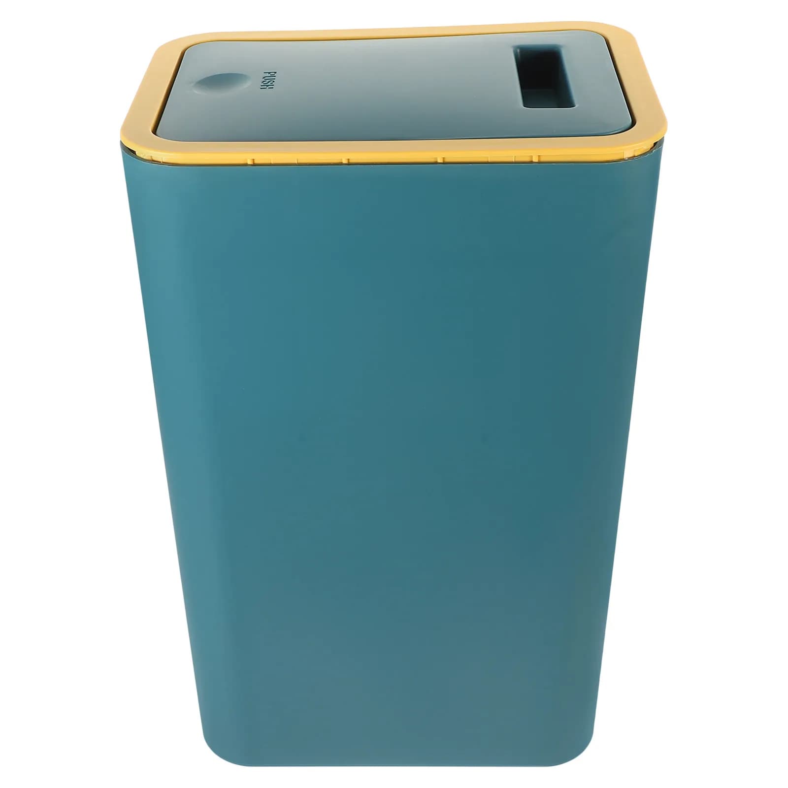 PP Press Top Trash Can Compact Lightweight Bathroom Bedroom Office Garbage Bin with Lid Slim Waste Basket Dogproof Small Trash