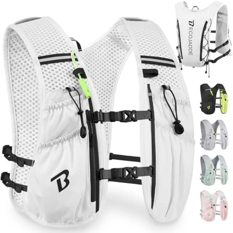 Zaino Idratazione per Corsa, Leggero, per Uomo e Donna, Ideale per Maratona, Trail, Ciclismo, Escursionismo, Jogging