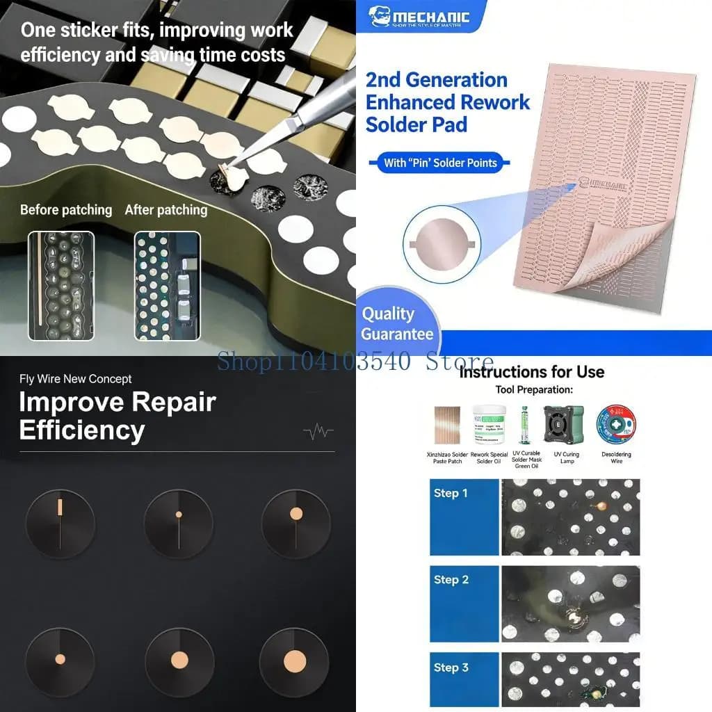 02DC Corrosions Resistant Lasering Cut Coppers Foil Repair Sheet For Board And Sound Interfaces With Easy Application Design