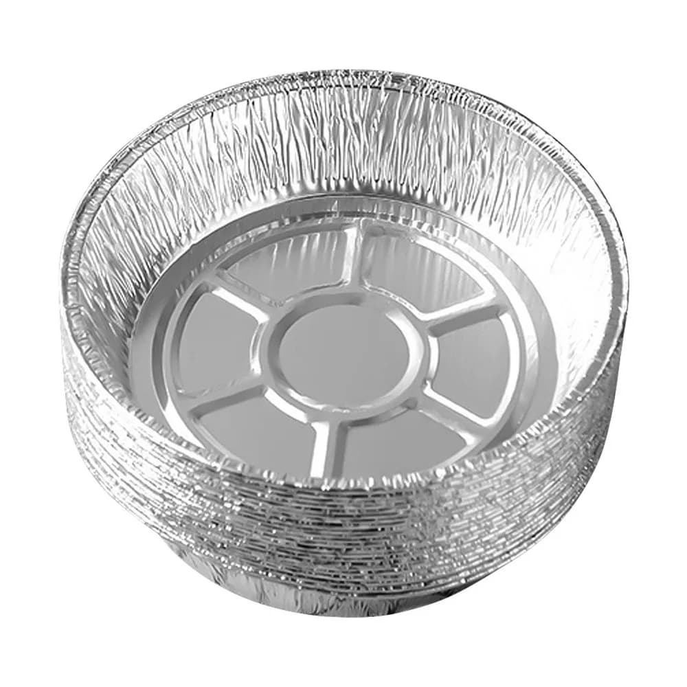 20PCS 6 Inch 7 Inch 8 Inch 9 Inch Air Fryer Foil Baking Pan Aluminum Foil Food Grade Baking Tray Non Stick Round