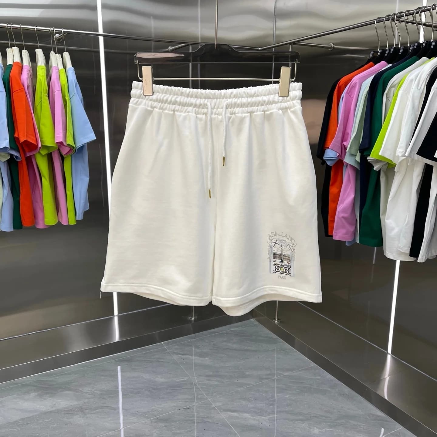 Casual Printed Loose Men's Shorts 2025 New Style Cotton Comfortable Baggie Length Mid-Low Waist Straight Leg for Daily Wear