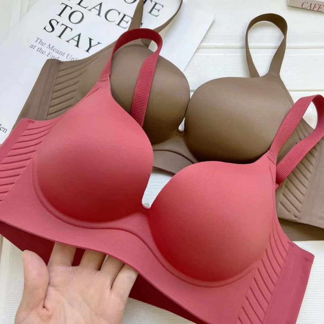 Intimo push-Up seno piccolo senza cuciture per donna, comodo, senza anello in acciaio, reggiseno a coppa laterale Anti-cedimento e nuovo stile