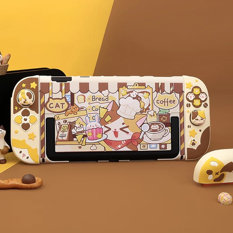 Custodia protettiva per Nintendo Switch 2 - Guscio dockingabile con copertura Joycon, guscio rigido NS2 con cappucci per impugnatura per pollice per Switch 2 2025