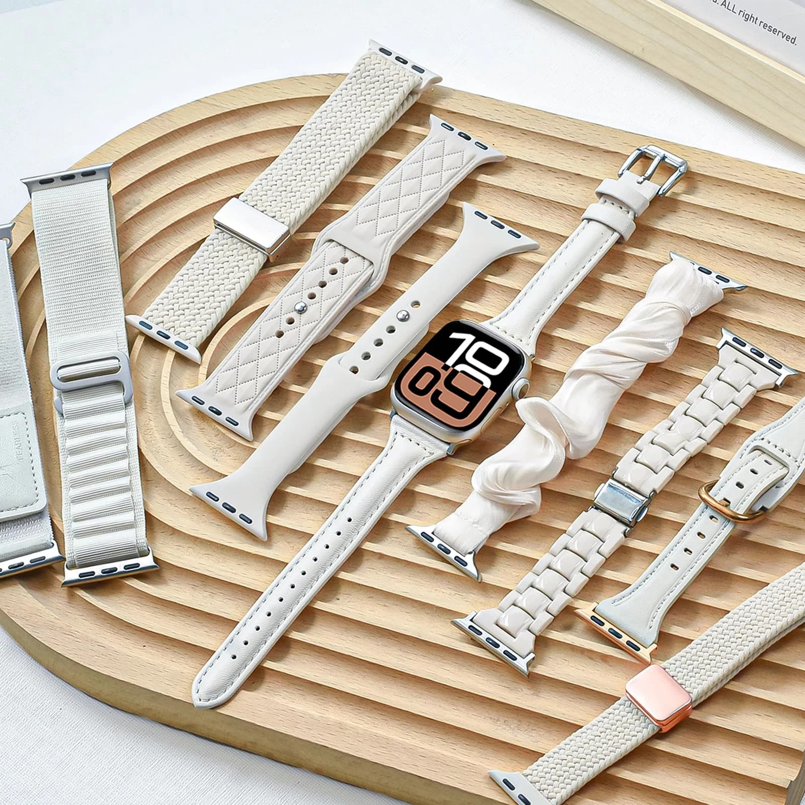 Apple Watch 38 40mm 41mm 42 46mm 44 45 49mm silicone nylon bracelet iWatch Series 6 7 8 9 If 10 ultra2