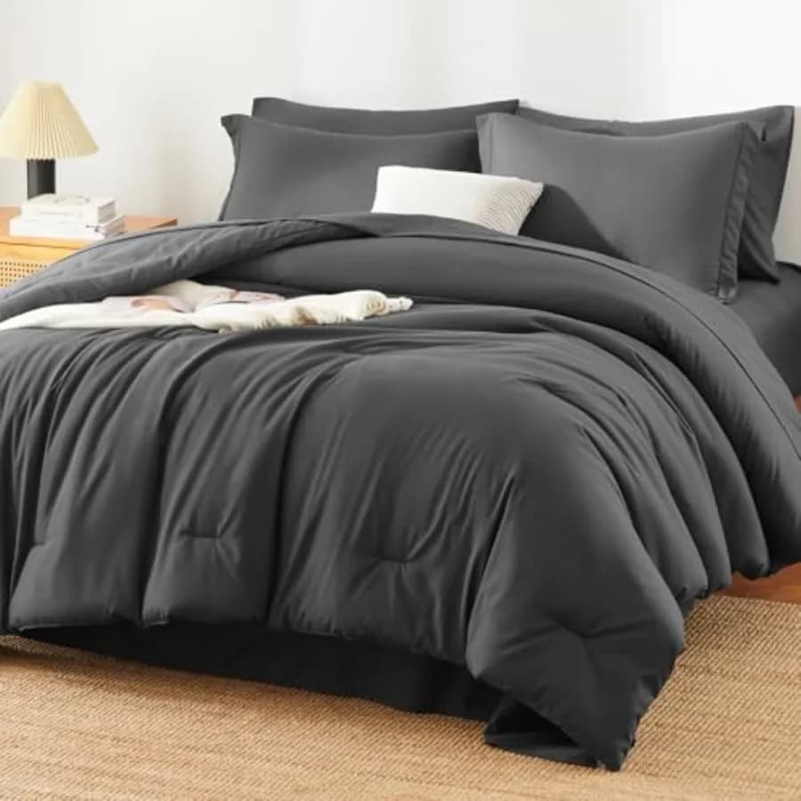 Set Copripiumino - 7 Pezzi, Set Letto Completo di Lusso con Lenzuola per Tutte le Stagioni, Set Letto con Copripiumino e Lenzuolo Piatto