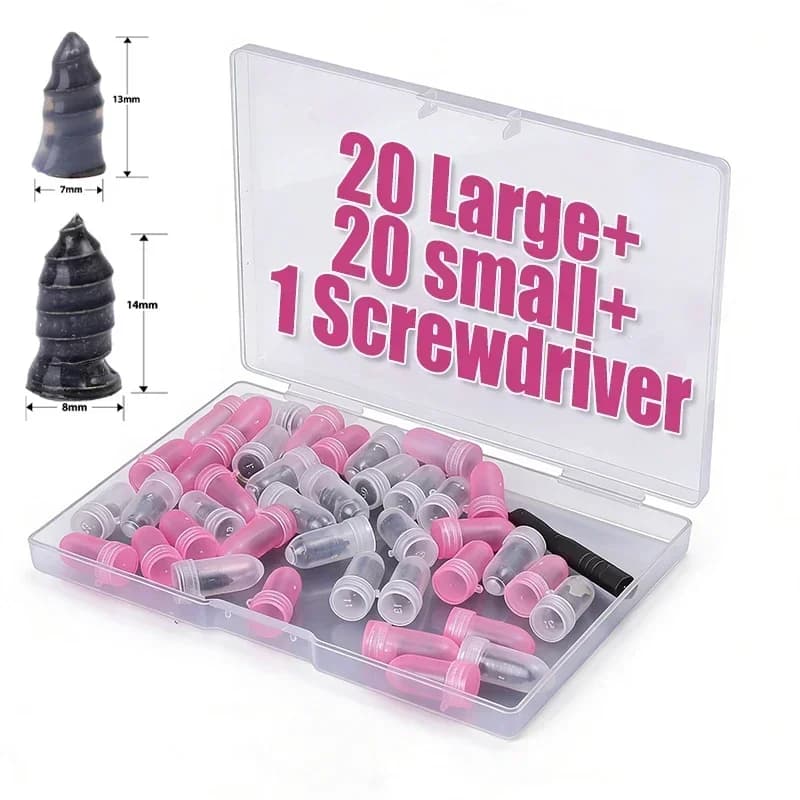 Kit Universale di Riparazione Pneumatici Auto: Chiodi in Gomma, Viti e Accessori per Riparazioni Tubeless