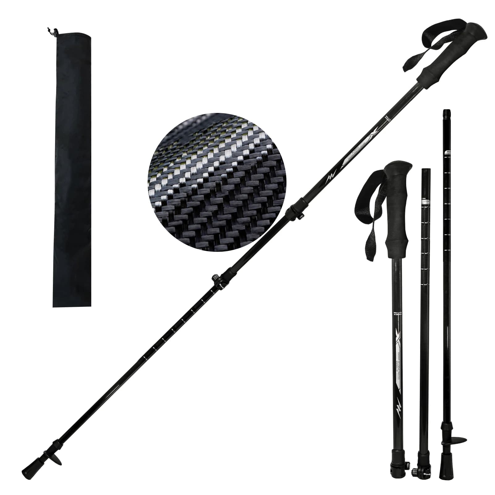 Trekking poles Trekking poles Trekking poles Aluminum folding walking poles Carbon fiber walking poles