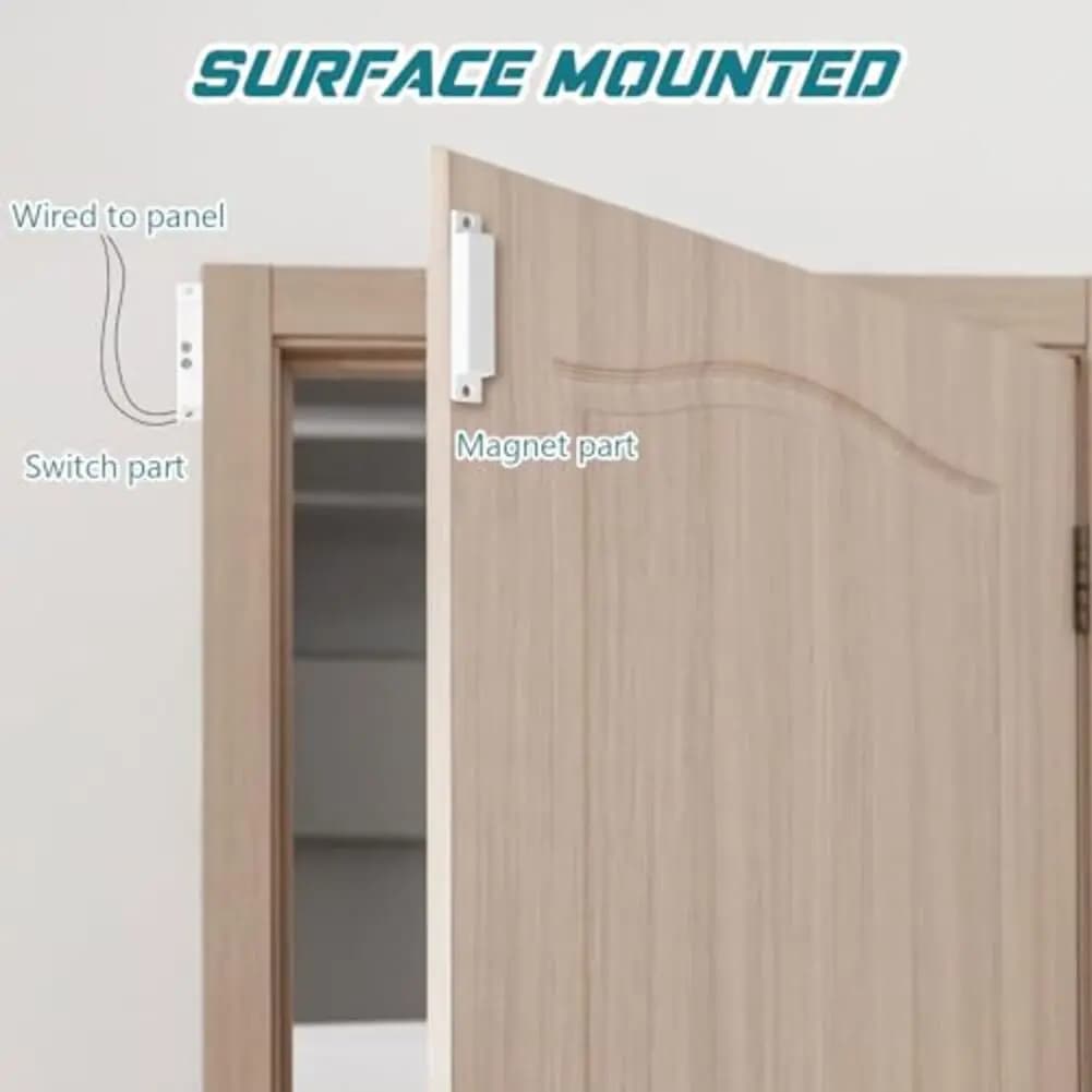 Sistema di Sicurezza Domestica con Sensore Magnetico per Porte, Installazione Facile, Allarme di Sicurezza Domestica